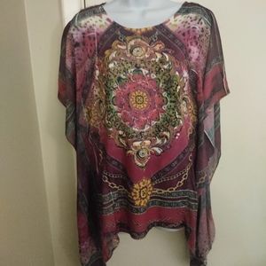 🚨MUSHKA BY SIENNA ROSE, Inc. colorful & flowy Boho tunic. Sz.M
